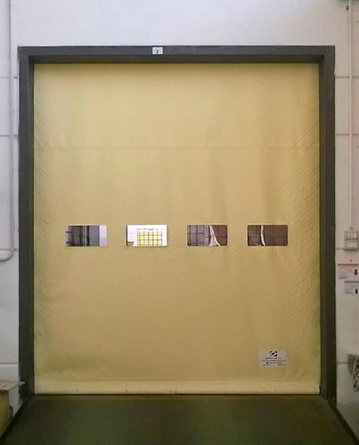 Roll-up industrial door - R21 - Apostoli Daniele - sheet steel / galvanised steel / PVC