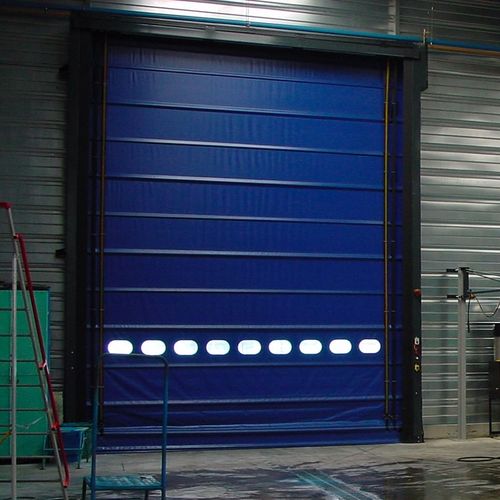Fold-up industrial door - F30 - Apostoli Daniele - galvanised steel / PVC / automatic