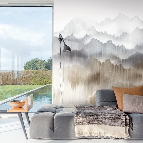 Contemporary wallpaper - VISTA MIST - Masureel Distribution BVBA - fabric / nature pattern / panoramic