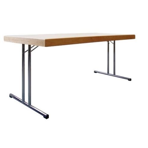 Contemporary conference table - MEETING - Mott Mobile Systeme GmbH &Co. KG - HPL / chrome steel base / powder-coated steel base
