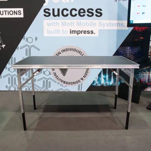 Contemporary table - Optimus FOH - Mott Mobile Systeme GmbH &Co. KG - polymer / aluminum base / rectangular