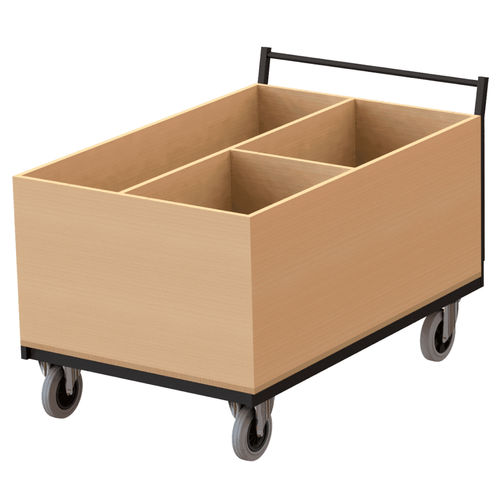 Commercial trolley - TRANSPORTBOX ROBUSTO - Mott Mobile Systeme GmbH &Co. KG - customizable / transport / thermo-lacquered steel