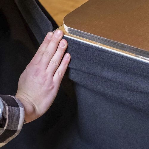 Plain curtain - Mott Mobile Systeme GmbH &Co. KG - velvet / in fire-retardant fabric
