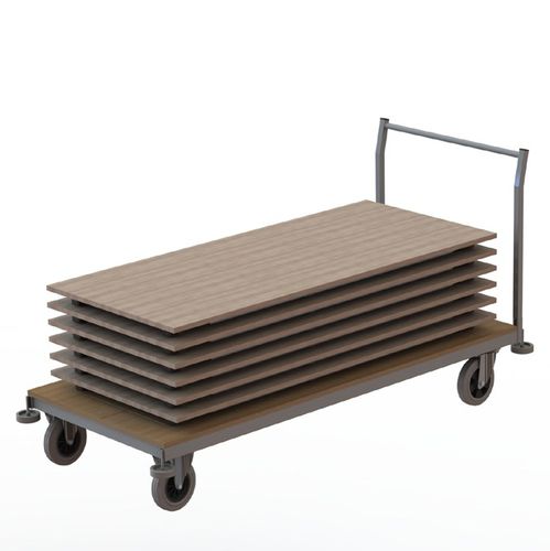 Table trolley - HORIZONTAL CLASSIC - Mott Mobile Systeme GmbH &Co. KG - commercial / thermo-lacquered steel
