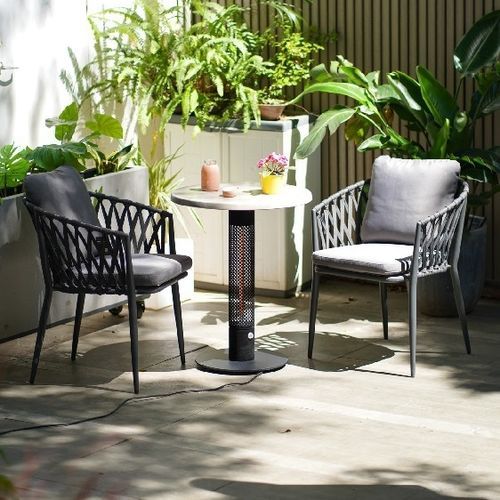 Contemporary table - RETABLE  - Infralia - wooden / marble / stainless steel base
