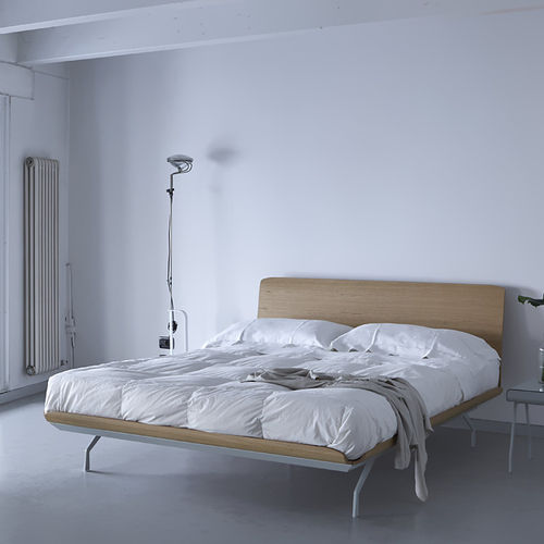 Double bed - TELEMARK - iCARRARO italian makers - contemporary / with headboard / wooden