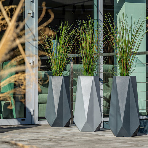Rotomolded polyethylene plant pot - Pavo - Terra Group - free-standing / high / for domestic use