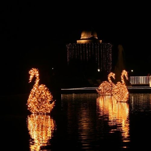 Outdoor sculpture - Swan 2D - Terra Group - decorative / urban / floating