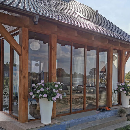 Self-supporting conservatory - TRZCIANKA - Copal - glass / aluminum