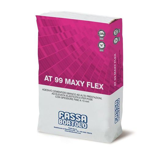 Fixing adhesive mortar - AT 99 MAXYFLEX - Fassa Bortolo - for tile / cement