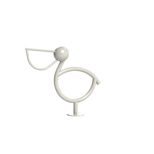 Floor-mounted bike rack - PELICAN - Madrax - original design / for public space / powder-coated steel