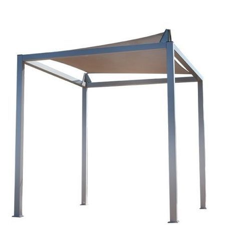 Anchored pergola - Madison Shelter - Madrax - metal / fabric canopy / for public space