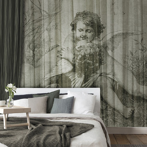 Contemporary wallpaper - PUTTI - N.O.W. Edizioni - patterned / concrete look / color