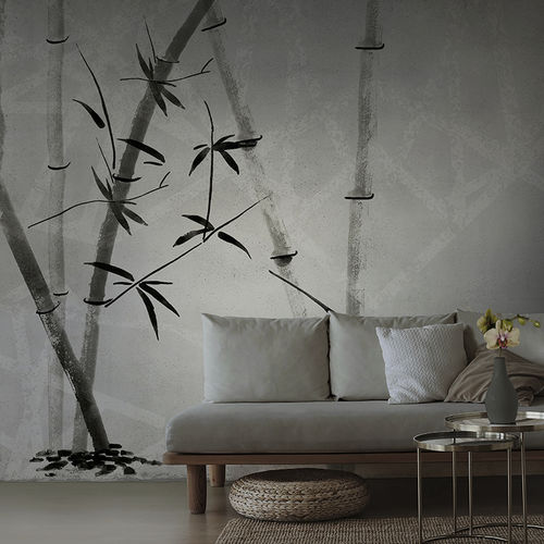 Contemporary wallpaper - BAMBOO - N.O.W. Edizioni - nature pattern / printed