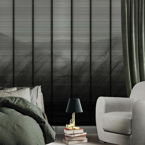 Contemporary wallpaper - BLOWIN' IN THE WIND - N.O.W. Edizioni - striped / panoramic / concrete look