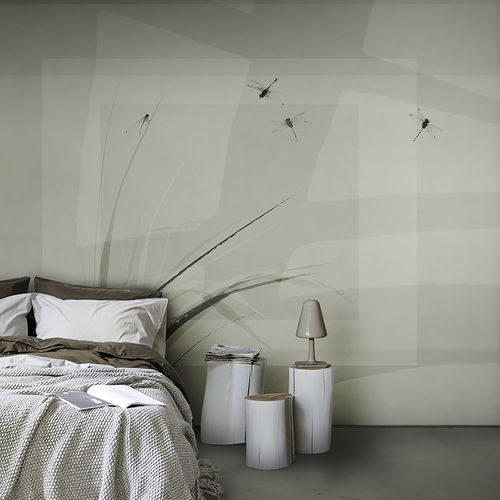 Contemporary wallpaper - LIBELLULE - N.O.W. Edizioni - panoramic / printed / washable