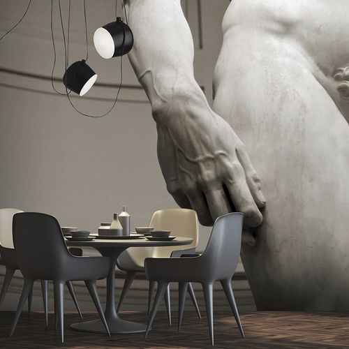 Contemporary wallpaper - GALLERY - N.O.W. Edizioni - fiberglass / patterned / concrete look
