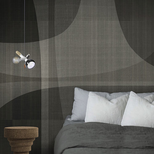 Contemporary wallpaper - AFTER EIGHT - N.O.W. Edizioni - fiberglass / geometric pattern / fabric look