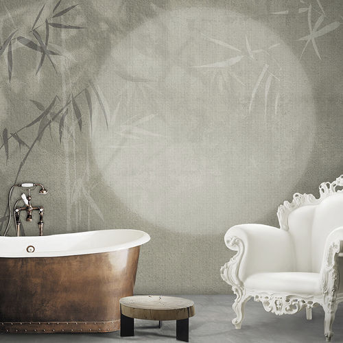 Contemporary wallpaper - WASHI - N.O.W. Edizioni - fiberglass / nature pattern / chinoiserie
