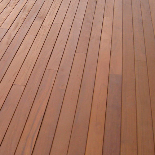 Hardwood deck board - CUMARU - FINIXIA - wood look / clip-on