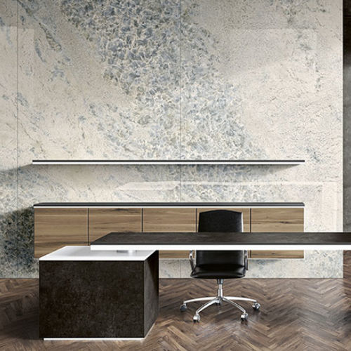 Porcelain tile - PIETRA AZZURRA  - StonePeak Ceramics - polished / indoor / bathroom