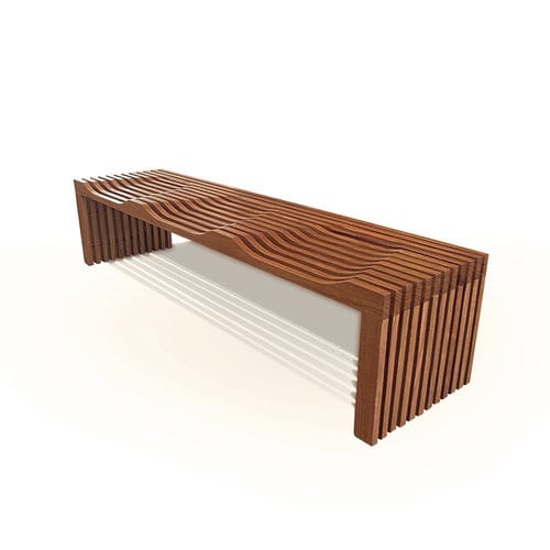 Contemporary bench - BT 105 - Galiatea - wooden