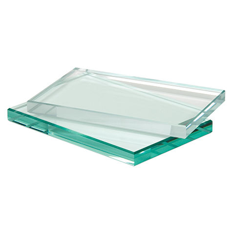 Float glass panel - Clear glass - transparent / for interior