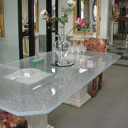 Laminated glass panel - ICE  - Clear glass - translucent / for interior