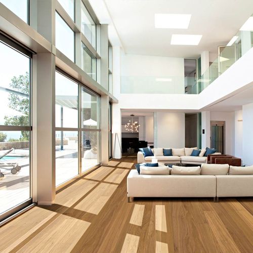 Engineered parquet floor - NATURA - CP PARQUET - teak / brushed / varnished