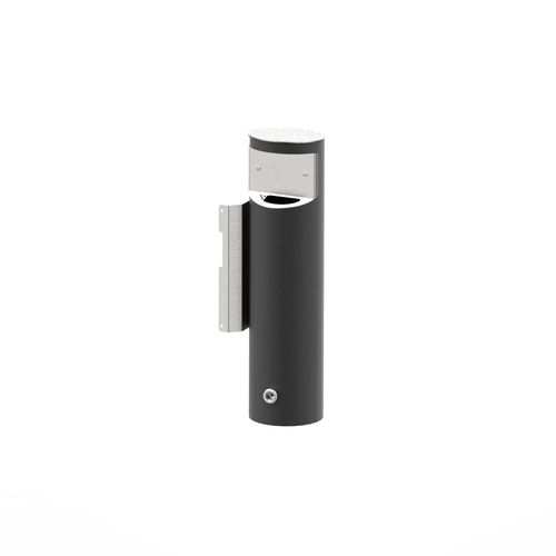 Pedestal ashtray - COMBI - FINBIN Products/ Lehtovuori Oy - wall-mounted / galvanised steel / stainless steel