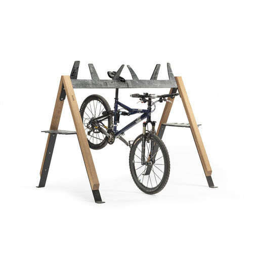 Floor-mounted bike rack - Cabra ANT200 - egoé - for public space / steel / wooden