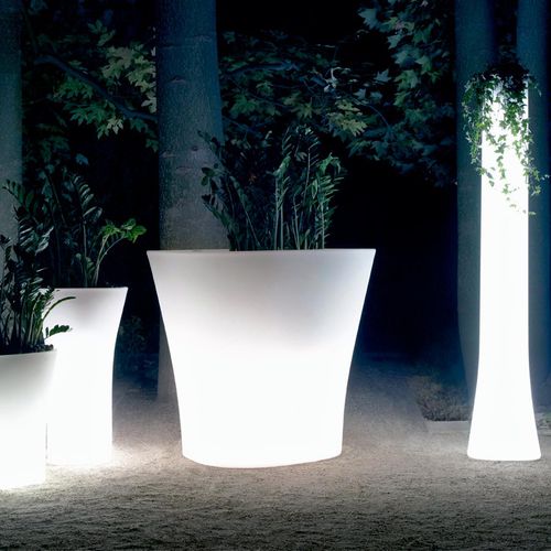 Polyethylene plant pot - FLEVES - GreenDesign - round / vertical / high