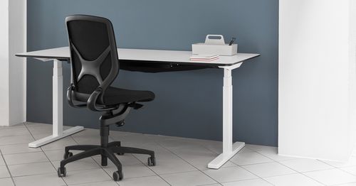 Contemporary desk - WD01 - Paustian - laminate / linoleum / height-adjustable