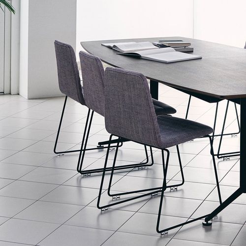 Contemporary chair - SPINAL 44 - Paustian - indoor / fabric / leather