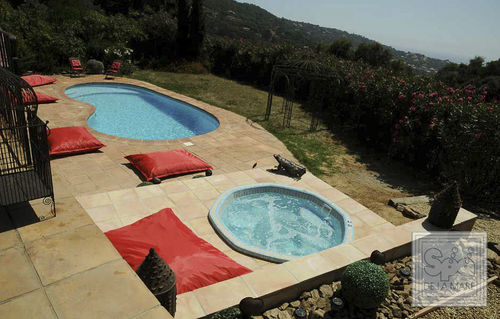 Built-in hot tub - OCTAVIA - Spa De La Mare - octagonal / 8-person / mosaic