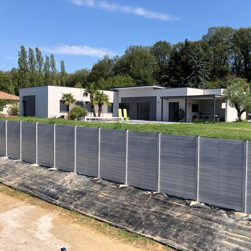 Louvered fence - Antigone - La Clôture Française - garden / aluminum / PVC