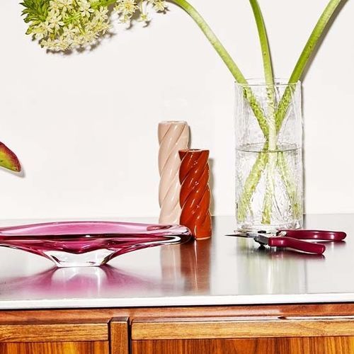 Glazed ceramic candle holder Booly Fest Amsterdam earthenware