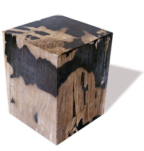 Contemporary stool - SKU: 245 - Unik - petrified wood / commercial / outdoor