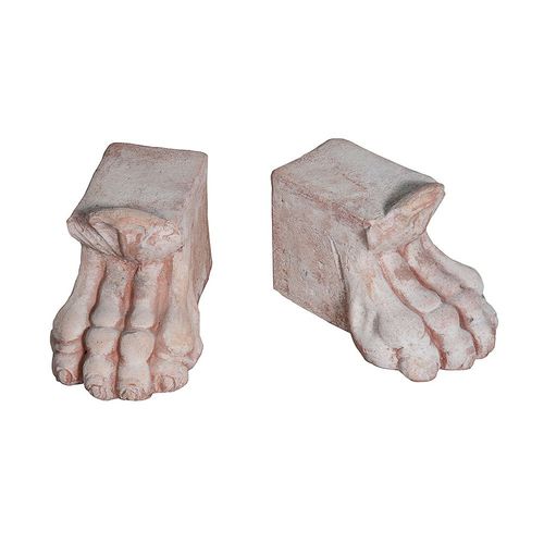 Original design pedestal - Piede Grande - Laboratorio Sanrocco - terracotta / outdoor