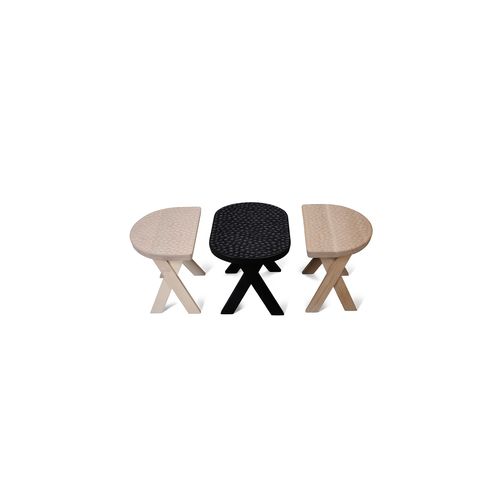 Contemporary stool - TOUCH - Zanat - oak / ash / walnut