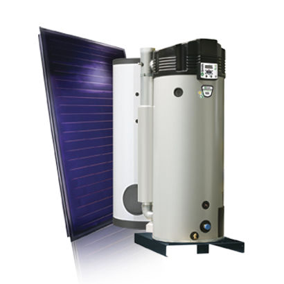 Solar water heater - SGS - AO SMITH - gas / free-standing / vertical