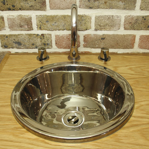 Double-handle washbasin mixer tap - XO4130&XO4221 - WILLIAM HOLLAND LTD - deck mounted / stainless steel / bathroom