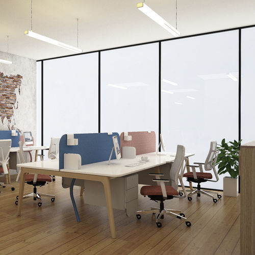 Workstation desk - LEVITATE - Nowy Styl - free-standing / 2-4 person / contemporary