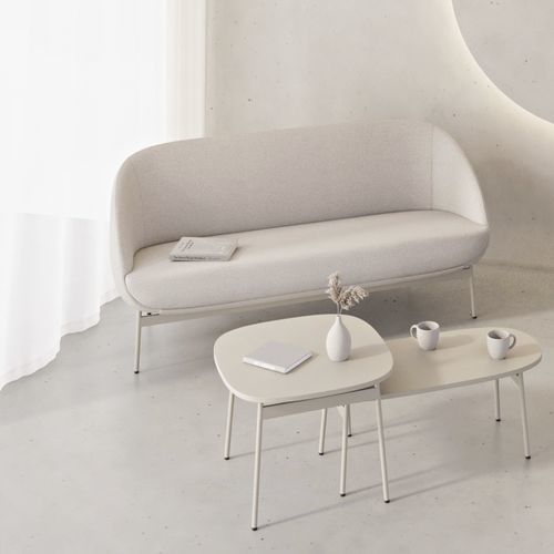 Contemporary sofa - MOLLEN - Nowy Styl - fabric / custom / beige