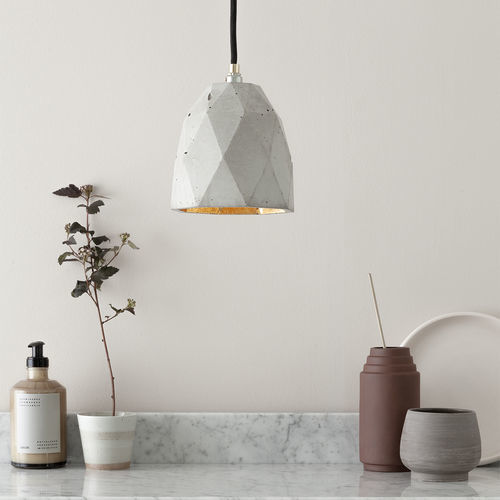 Pendant lamp - [T1] - GantLights - concrete / contemporary / corded