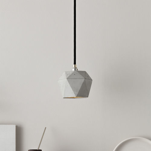 Pendant lamp - [T2] - GantLights - concrete / contemporary / corded