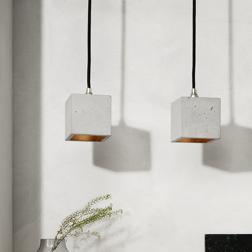 Pendant lamp - [B6] - GantLights - concrete / minimalist design / corded