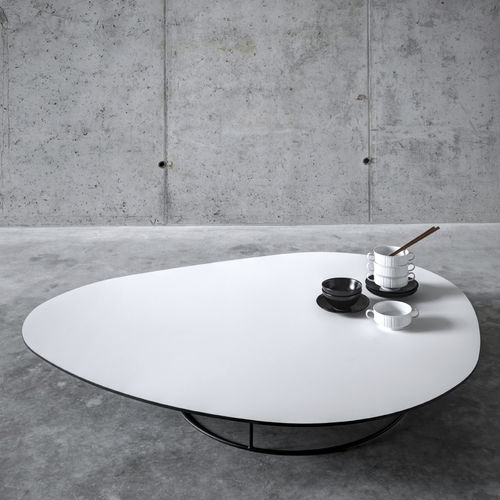Contemporary coffee table - SOGLINO - Fioroni Design - walnut / MDF / chestnut