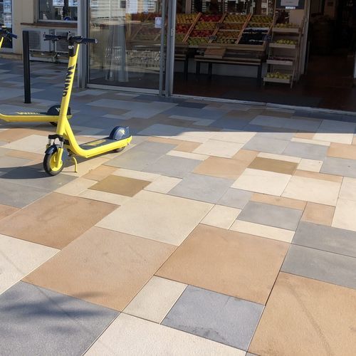 Concrete paving slab - DAF16 - REPLIK - outdoor / street / bush hammered