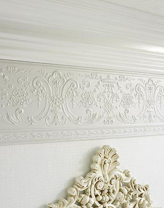 Linoleum border tile - EMPIRE - Lincrusta - wall-mounted